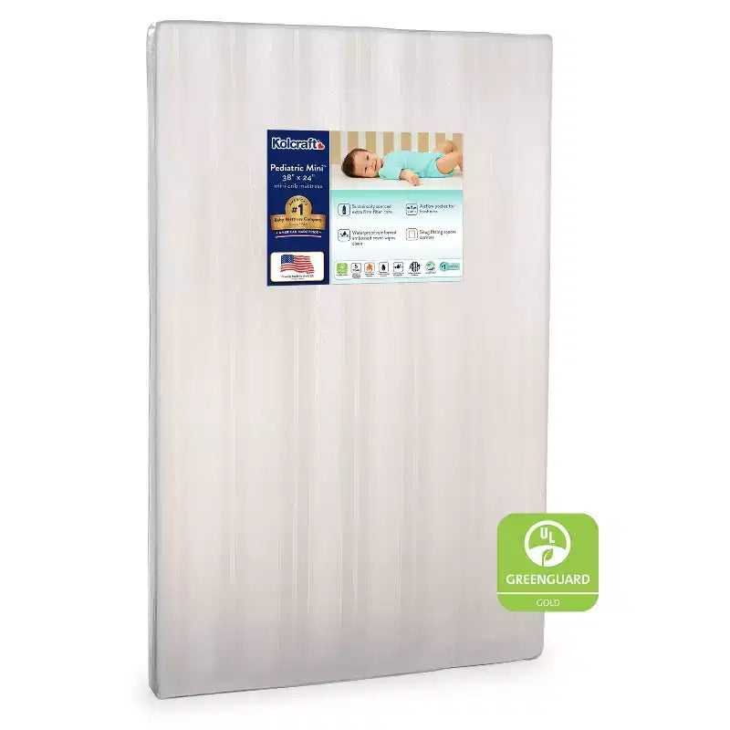 Materasso per culla mini impermeabile 96,5x61 cm - Ultra rigido, ipoallergenico, spessore 5 cm