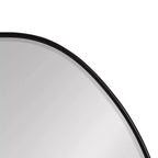 Specchio da parete decorativo asimmetrico 56x76 cm - Nero