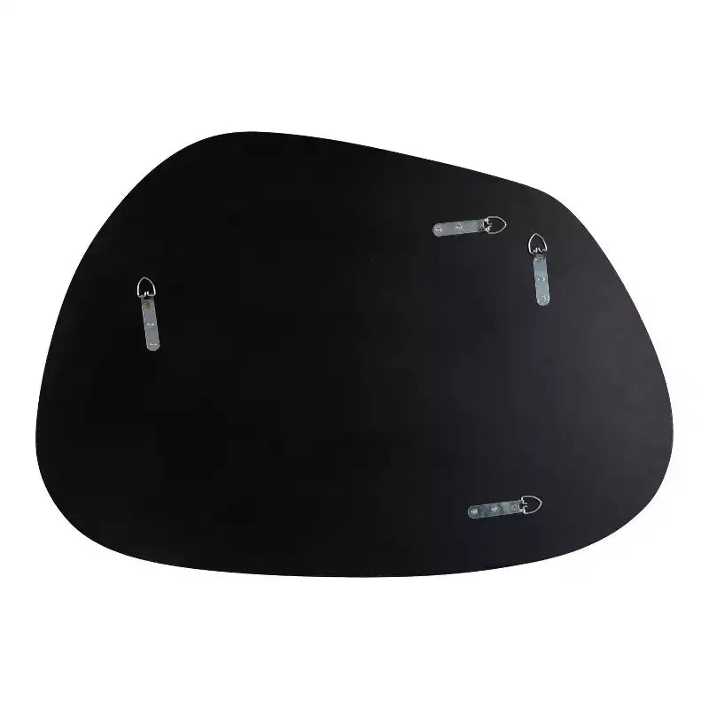 Specchio da parete decorativo asimmetrico 56x76 cm - Nero
