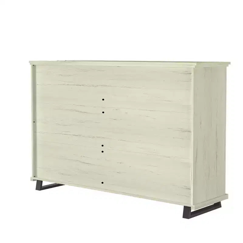 Set da 2 pezzi per camera da letto – Cassettiera a 9 cassetti e comò a 5 cassetti, bianco sporco