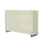 Set da 2 pezzi per camera da letto – Cassettiera a 9 cassetti e comò a 5 cassetti, bianco sporco