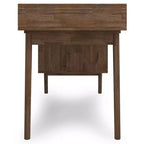 Scrivania Mid-Century Modern con cassetti laterali e archivio