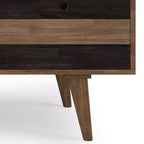 Scrivania Mid-Century Modern con cassetti laterali e archivio