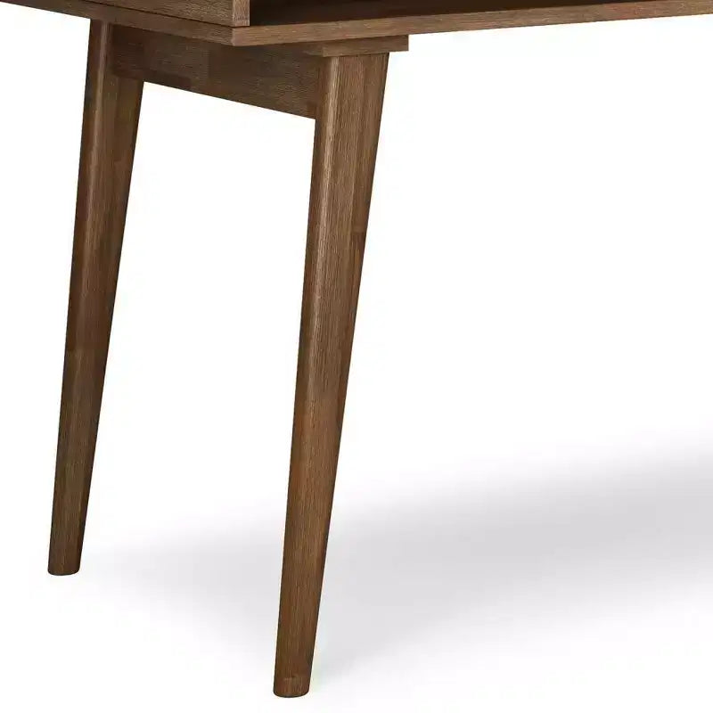 Scrivania Mid-Century Modern con cassetti laterali e archivio