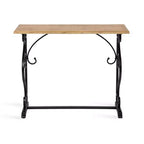 Consolle rettangolare in legno, 36x12,5x29,25, Nera
