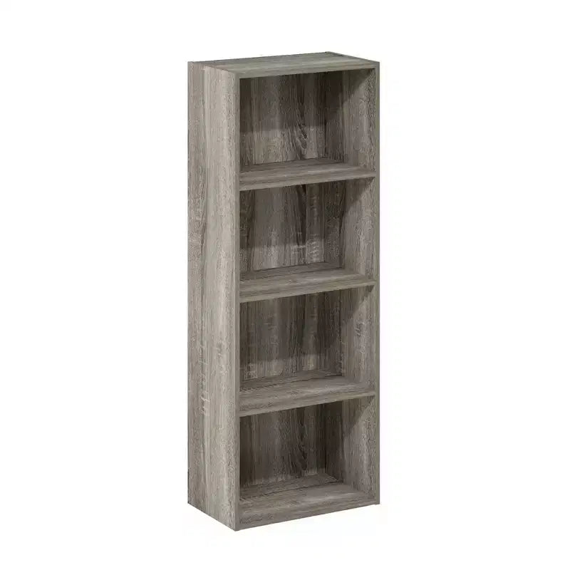 Libreria aperta a 4 ripiani con mensole contenitore