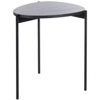 Tavolino Accent - Rovere Grigio Scuro e Gambe in Ferro Nero