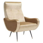 Sedia Imbottita di Design con Struttura in Legno