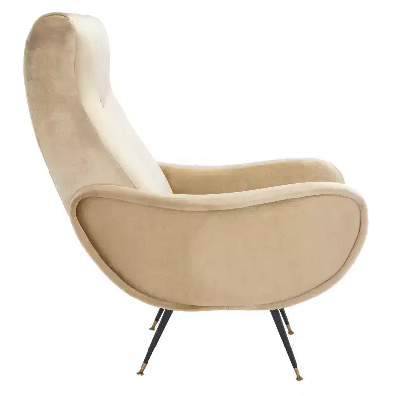 Sedia Imbottita di Design con Struttura in Legno