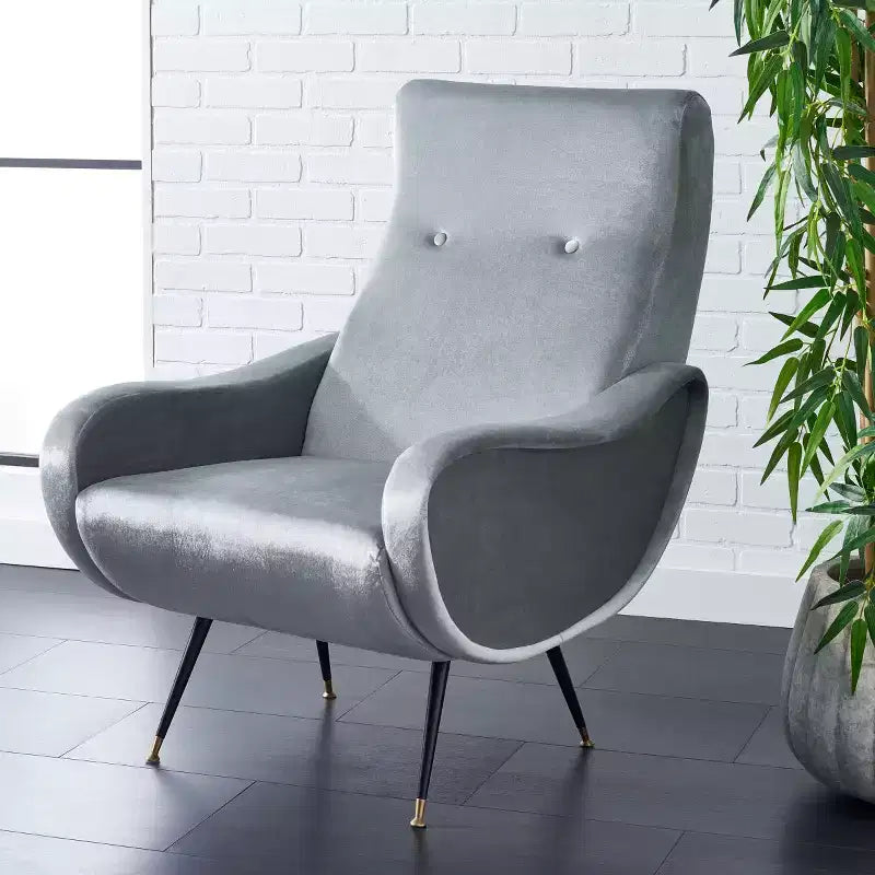 Sedia Imbottita di Design con Struttura in Legno
