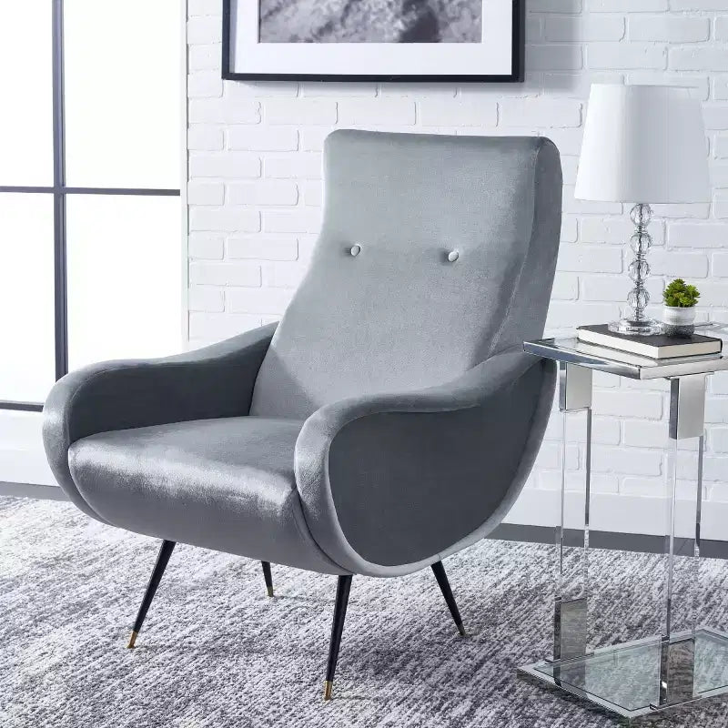 Sedia Imbottita di Design con Struttura in Legno