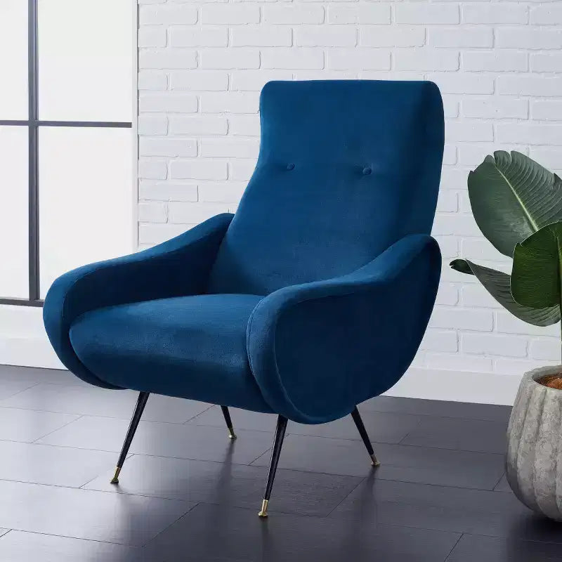 Sedia Imbottita di Design con Struttura in Legno
