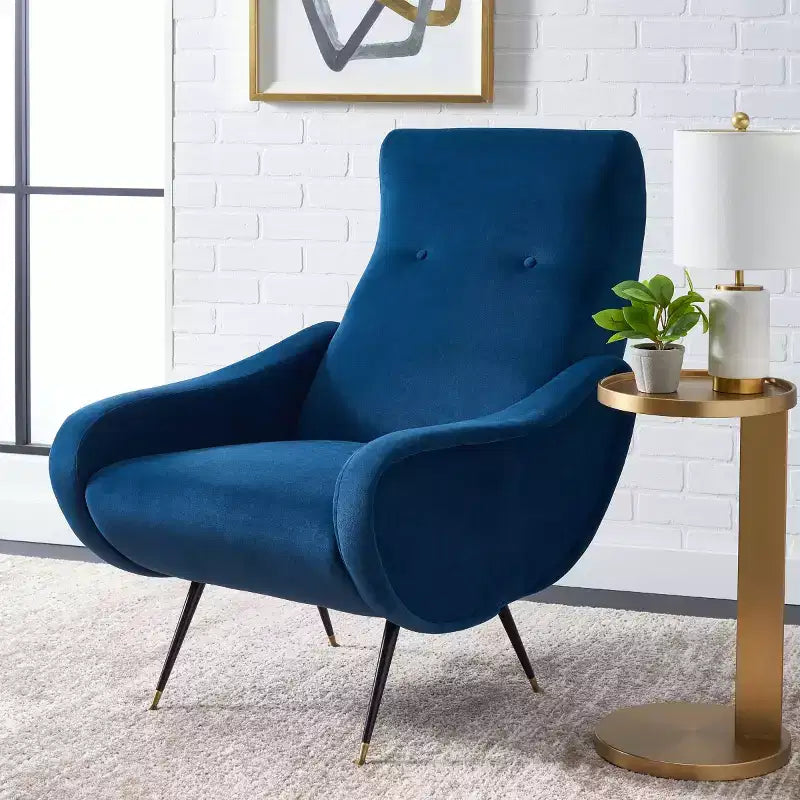 Sedia Imbottita di Design con Struttura in Legno