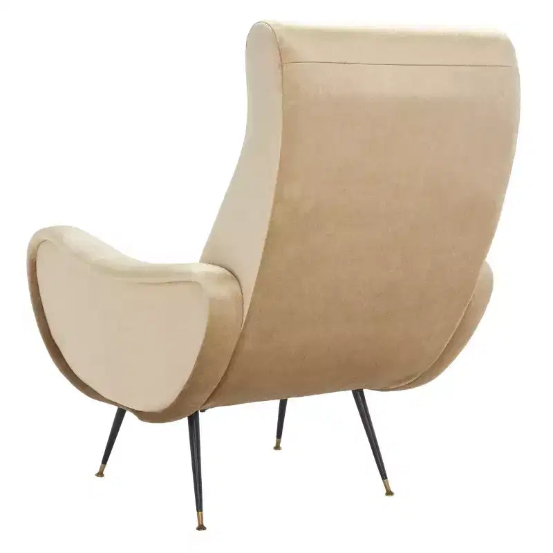 Sedia Imbottita di Design con Struttura in Legno
