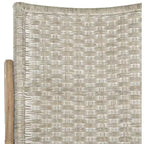 Sedia a dondolo in rattan con struttura laccata