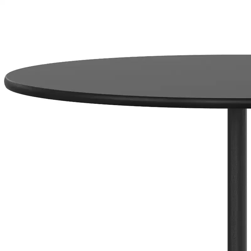 Tavolo da cocktail rotondo in legno da 36" con colonne da 30" e 42" di altezza