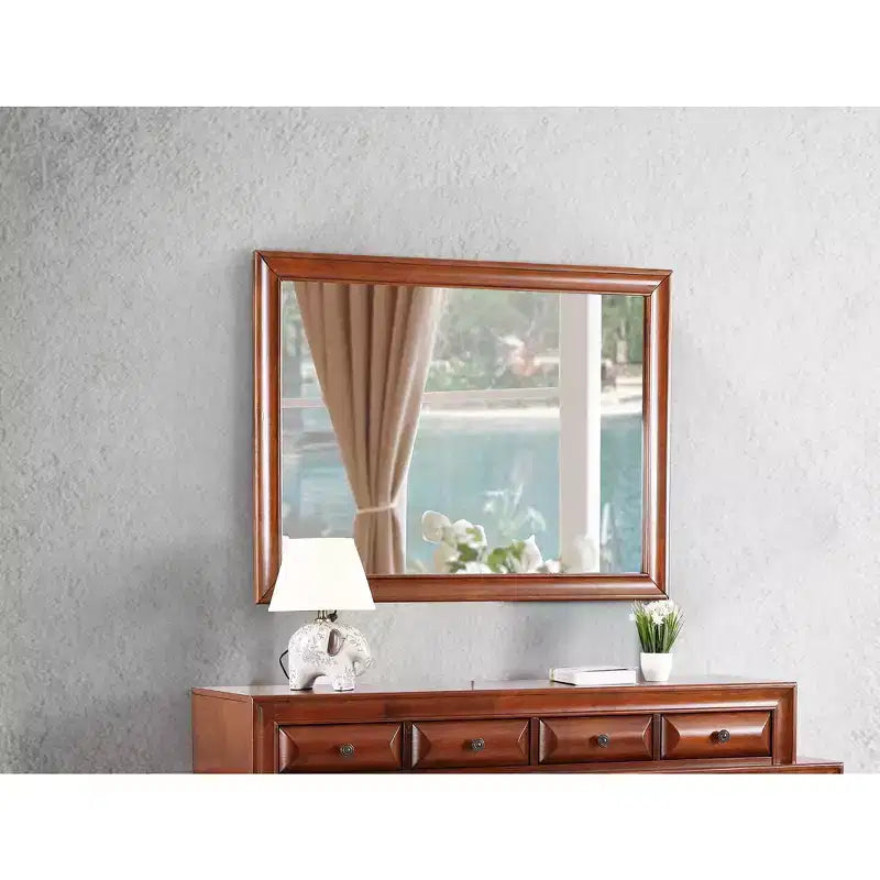 Specchio da comò rettangolare moderno con cornice 45 in. x 33 in.