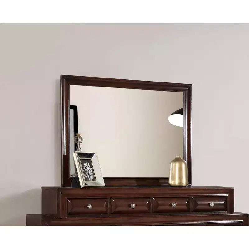 Specchio da comò rettangolare moderno con cornice 45 in. x 33 in.