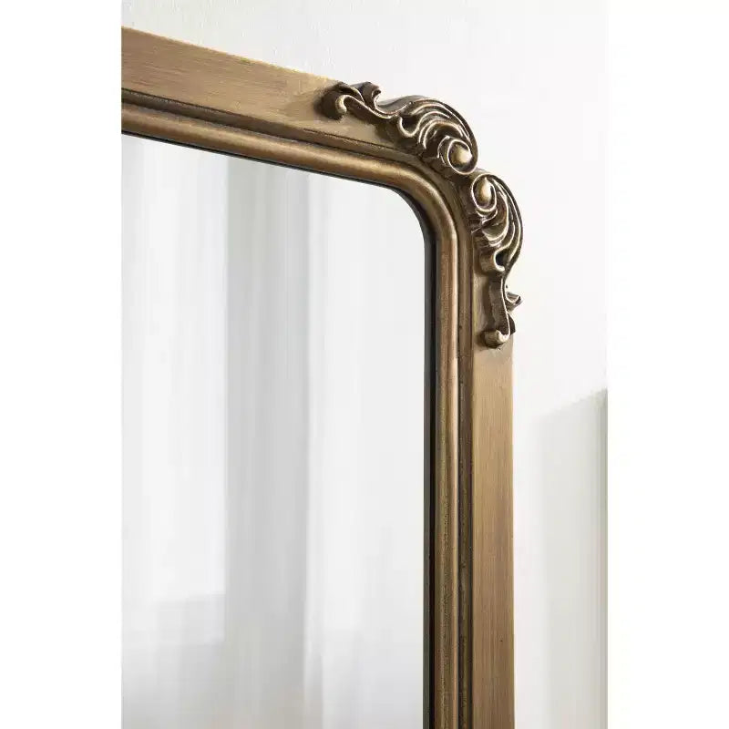 Specchio da parete rettangolare con cornice in stile barocco