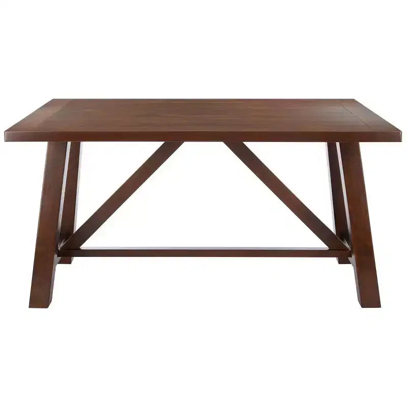 Ainslee Rectangle Dining Table - DTB9217A - Brown - Safavieh