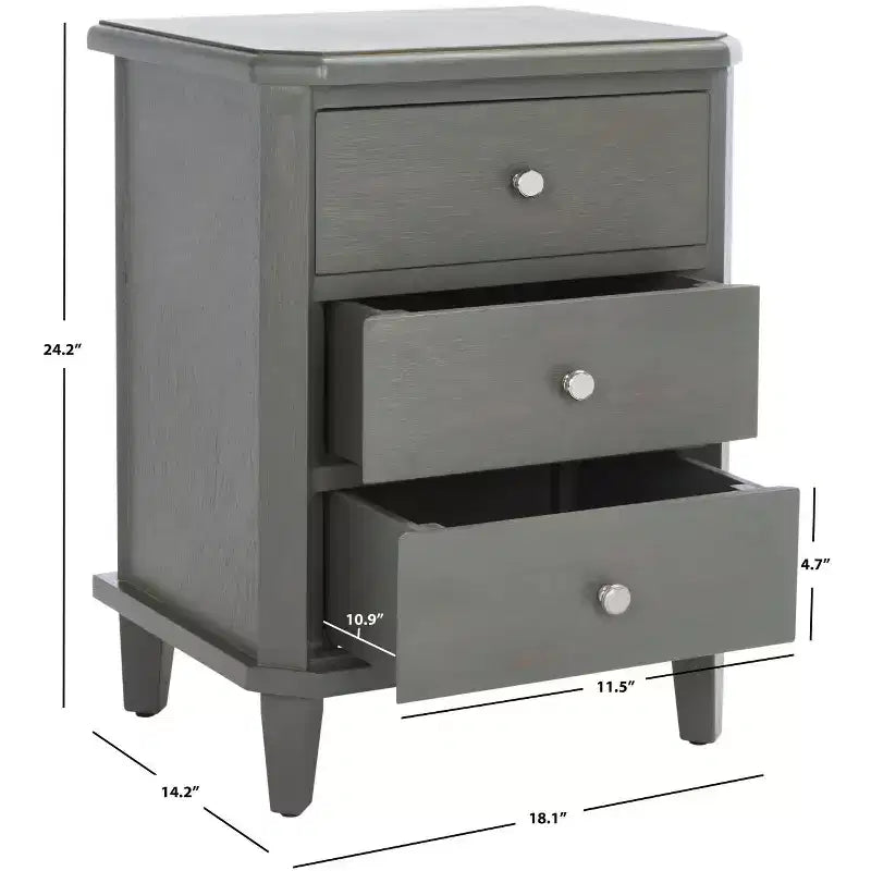 Comodino con cassetto contenitore
