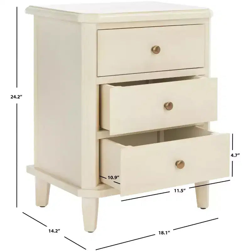 Comodino con cassetto contenitore