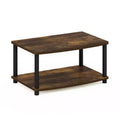 Furinno Industrial TV Stands Media Entertainment Center with 2-tier Open Storage Shelves