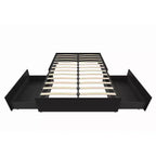 Letto matrimoniale Queen con cassetti contenitore