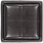 Pouf Contenitore Quadrato con Coperchio a Vassoio Ribaltabile