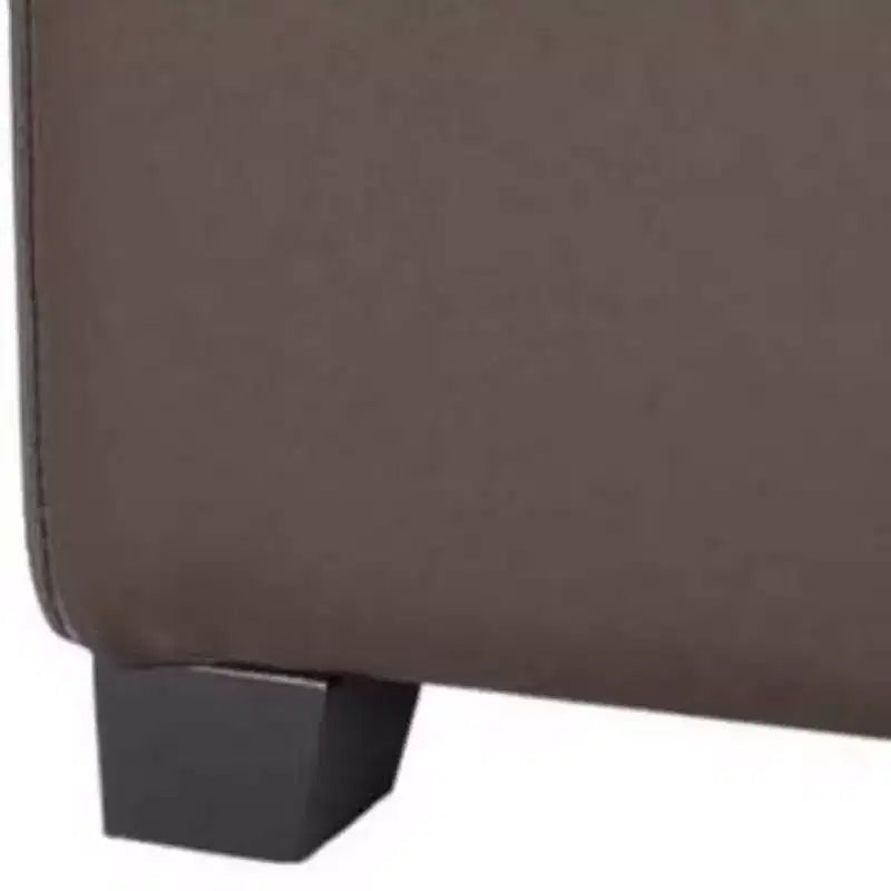 Pouf Contenitore Quadrato con Coperchio a Vassoio Ribaltabile