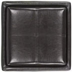 Pouf Contenitore Quadrato con Coperchio a Vassoio Ribaltabile