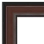Specchio da parete Harvard Walnut con cornice smussata