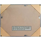 Specchio da parete Harvard Walnut con cornice smussata