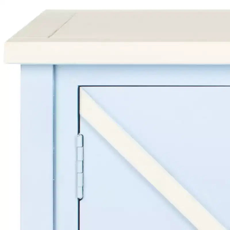 Madia a 2 ante con ripiano fisso – Azzurro e Bianco