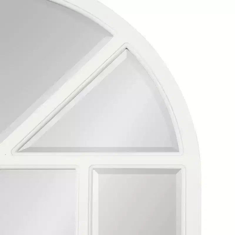 Specchio da parete a finestra ad arco, 24x36, Bianco