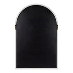 Specchio da parete a finestra ad arco, 24x36, Bianco