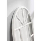 Specchio da parete a finestra ad arco, 24x36, Bianco