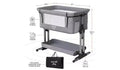 Culla portatile 3-in-1 per neonati - Altezza regolabile, Culla rimovibile, Lettino co-sleeping per neonati e bambini piccoli