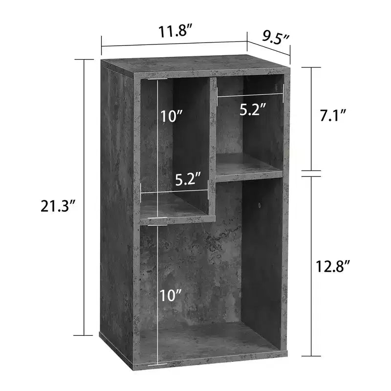 Libreria a 3 ripiani, Scaffale in legno
