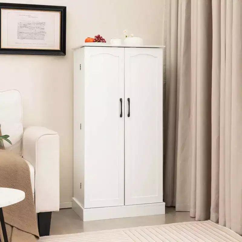 Dispensa da cucina da 120 cm con ante, ripiani regolabili e dispositivi anti-ribaltamento