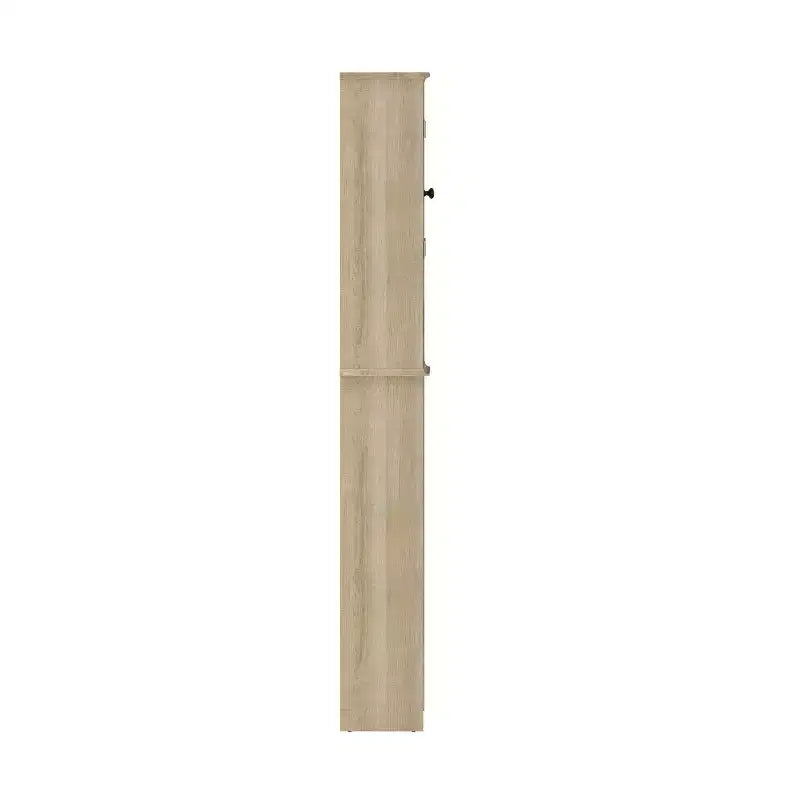 Mobiletto da bagno sopra il WC in stile rustico con ante a chiusura magnetica, ripiano regolabile e ripiano inferiore aperto