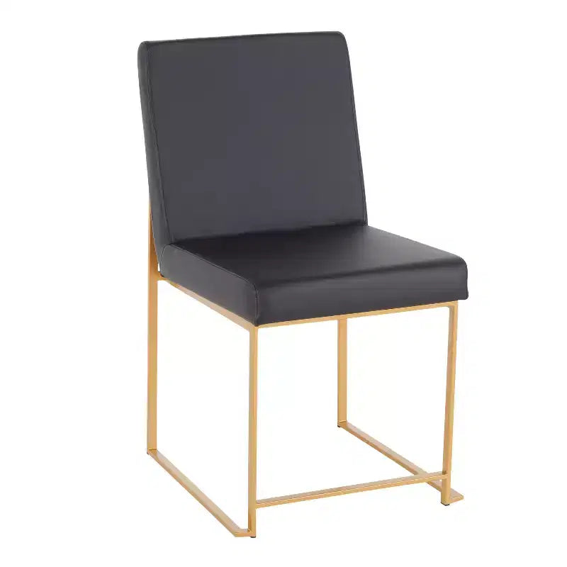 Set di 2 sedie da pranzo con schienale alto