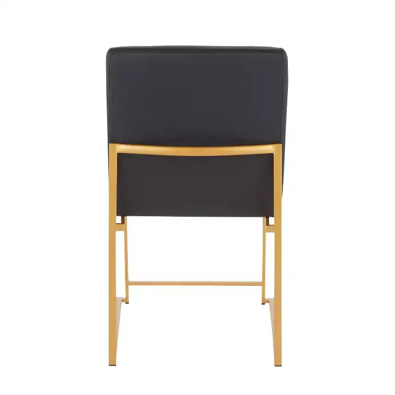 Set di 2 sedie da pranzo con schienale alto