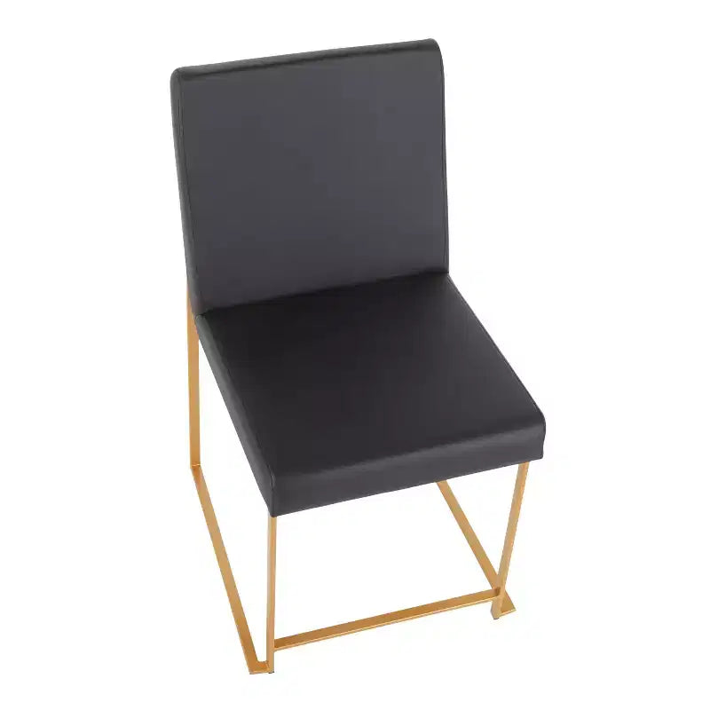 Set di 2 sedie da pranzo con schienale alto