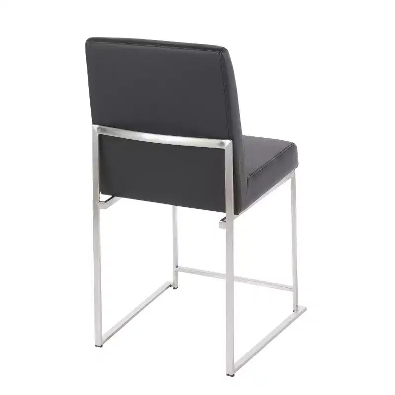 Set di 2 sedie da pranzo con schienale alto