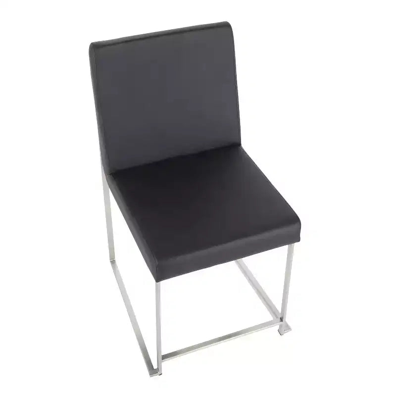 Set di 2 sedie da pranzo con schienale alto