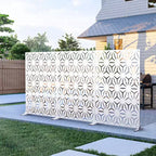 Schermo divisorio metallico per esterni Pannello decorativo autoportante per patio