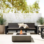 Schermo divisorio metallico per esterni Pannello decorativo autoportante per patio
