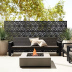 Schermo divisorio metallico per esterni Pannello decorativo autoportante per patio