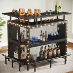 Mobile bar a L a 2 ripiani
